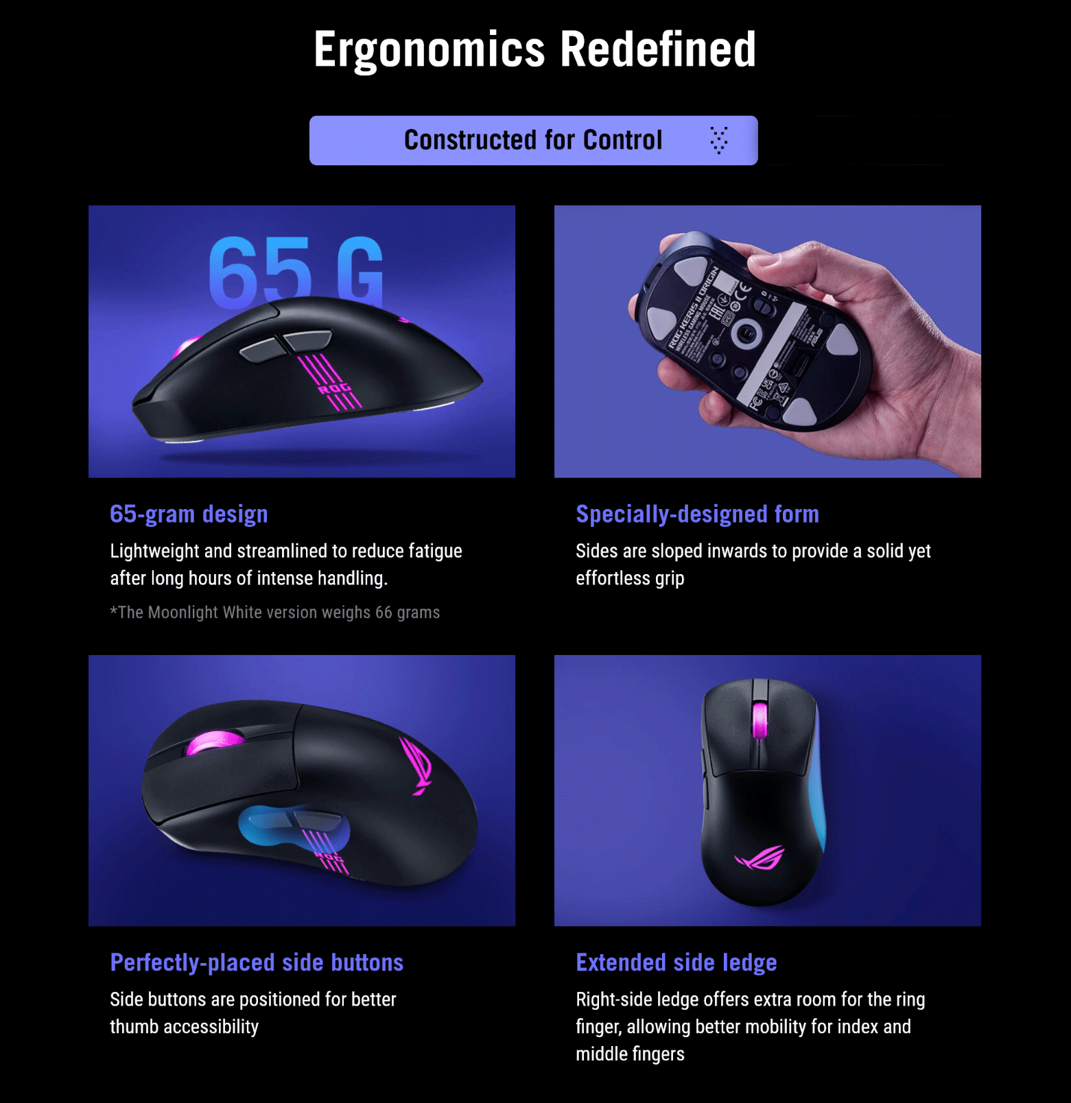 Asus ROG P722 Keris II Origin Wireless Gaming Mouse | Shopee Philippines