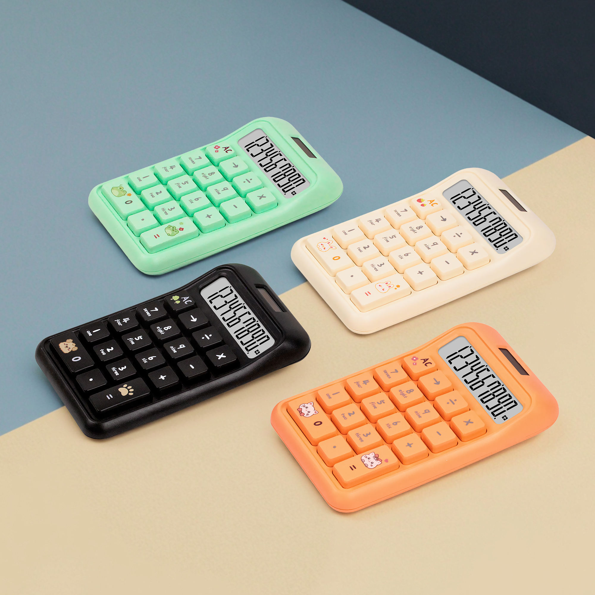 Calculator Gift Soft Touching Sweet Candy Inspired Battery Powered for ...
