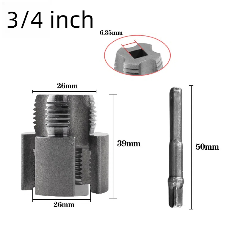 Integrated Internal and External Thread Pipe Threading Tool for 1/2 ...