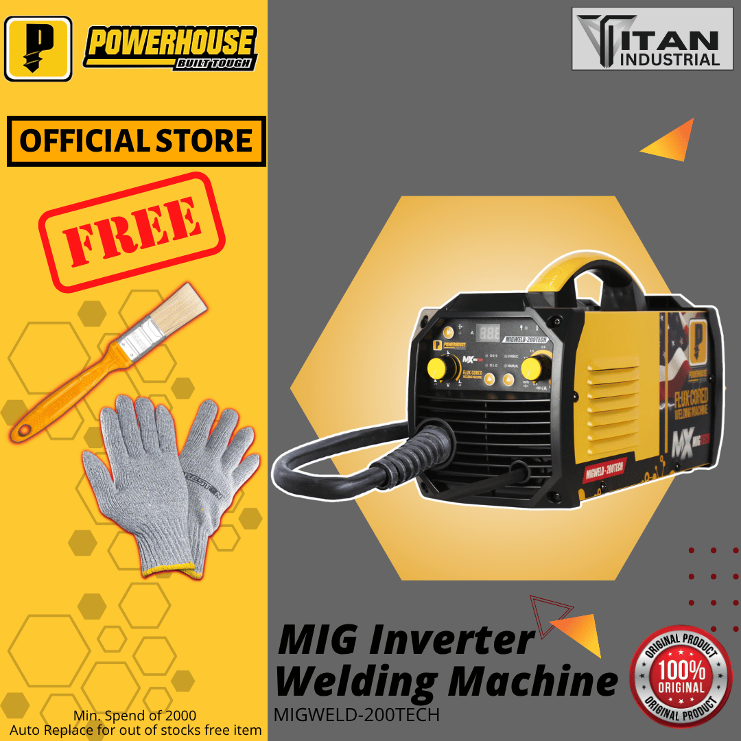 POWERHOUSE MIG Inverter Welding Machine 200A MIGWELD200-TECH / 300A ...