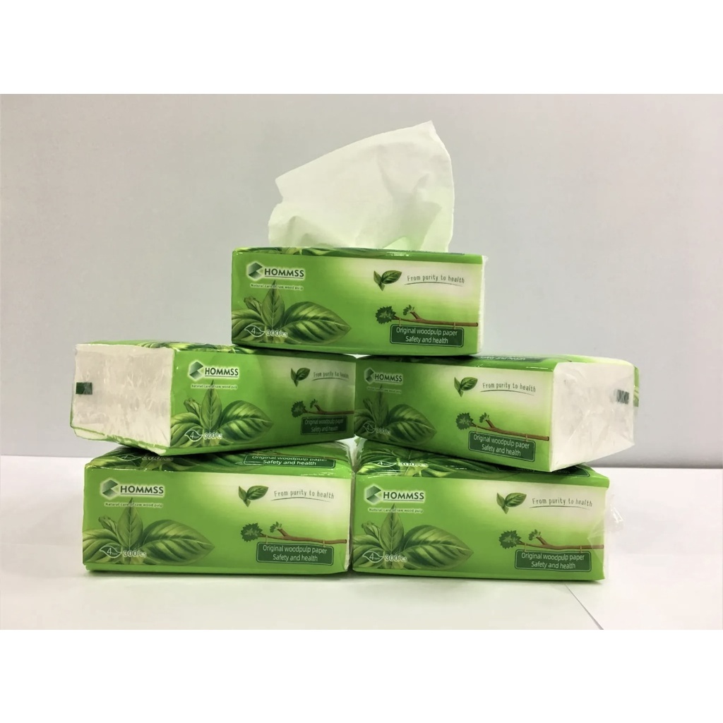 (300 sheets x 8 Packs) Organic green tea Facial Tissue Paper towel 3 ...
