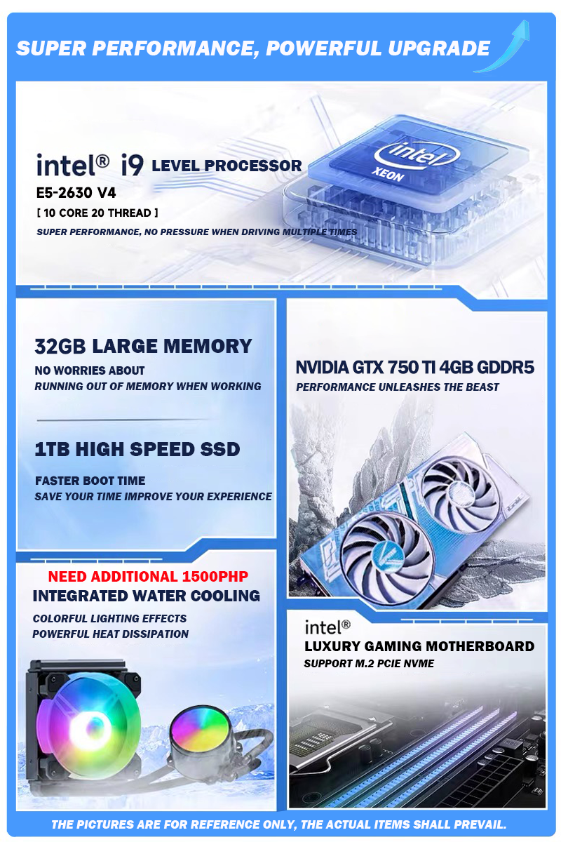 Intel Xeon 10 Core Gaming PC Set With GTX750Ti 4GB Graphic Card 16GB ...