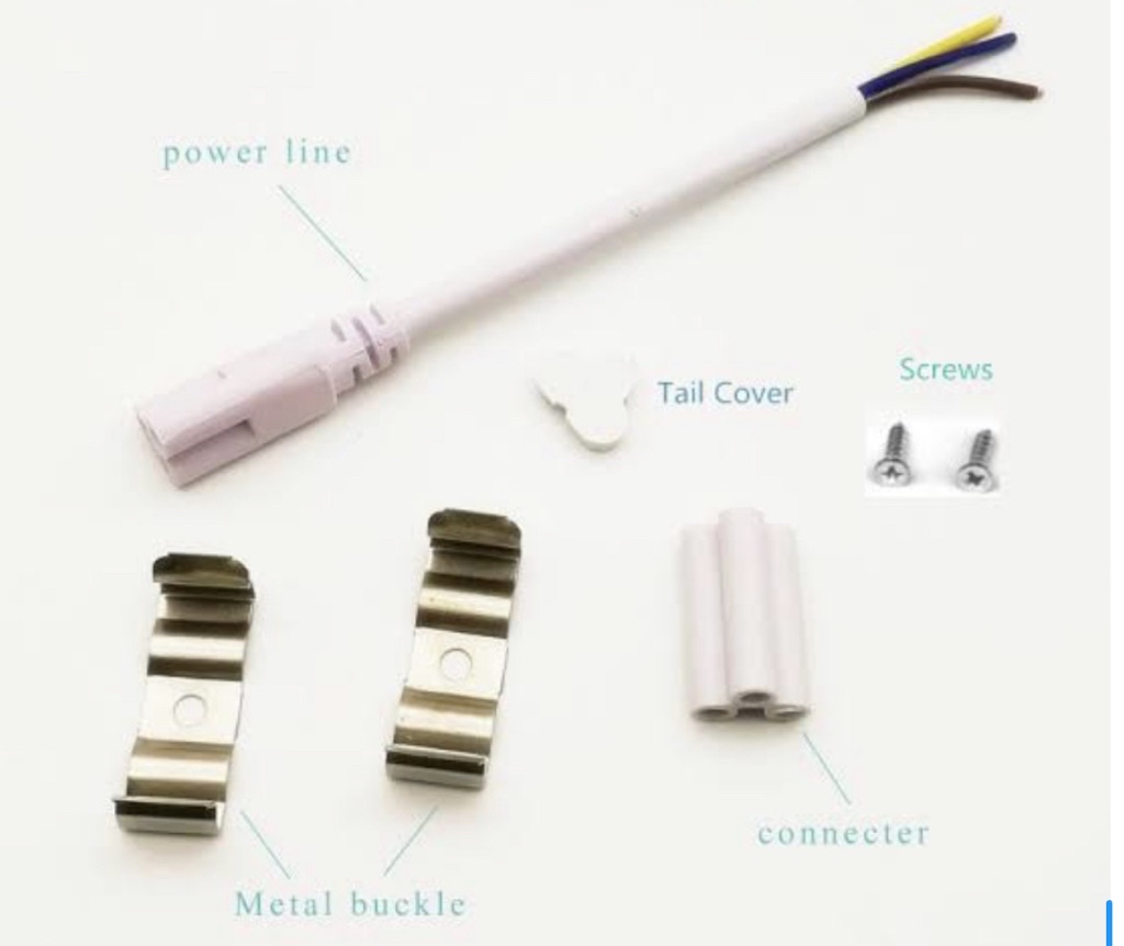 【COD & Ready 】T4 T5 T8 Tube Connector 10cm 30cm 150cm Cable With Switch ...