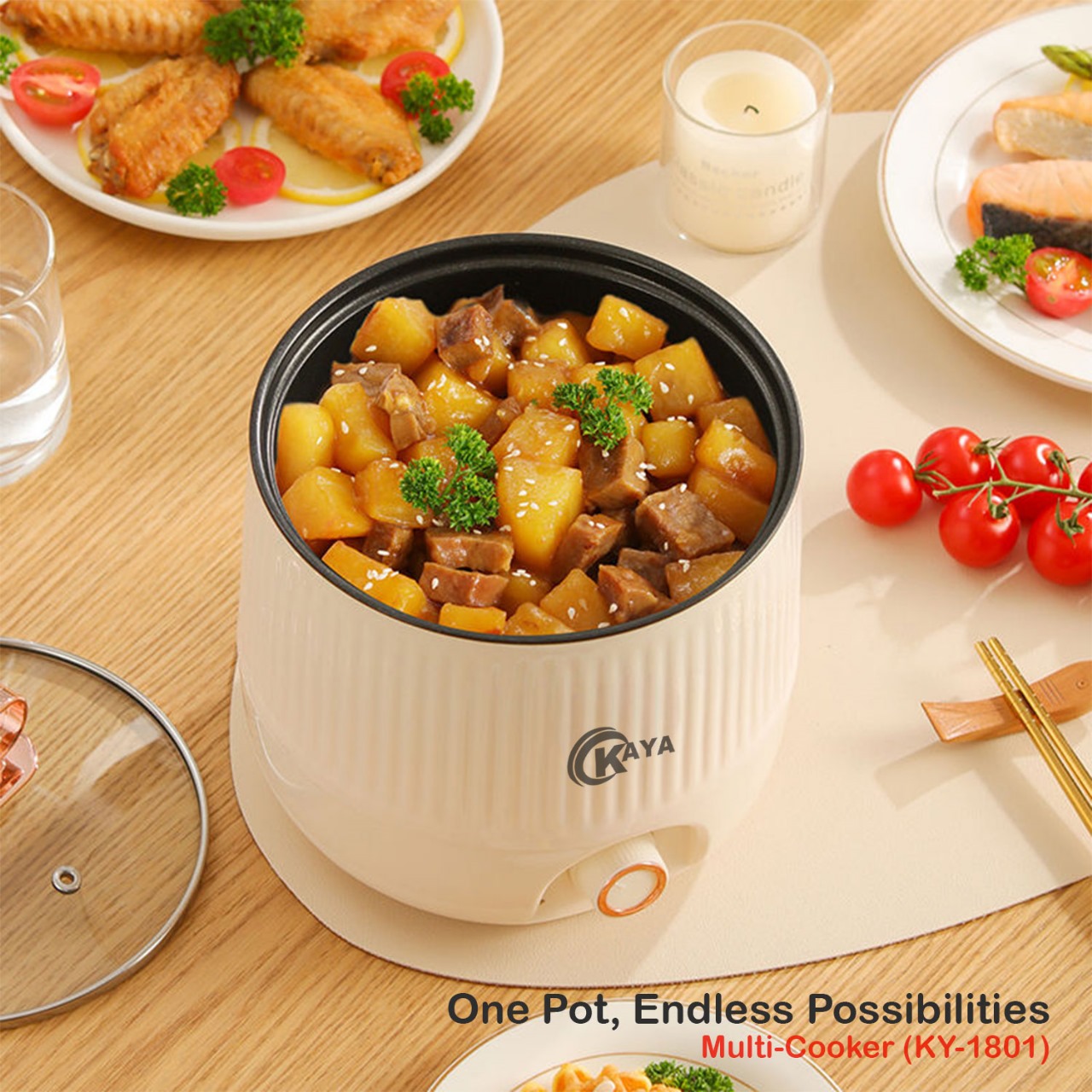 B1T1 KAYA - KY1801 - 1.8 Liter Intelligent Rice Cooker Small Multi ...