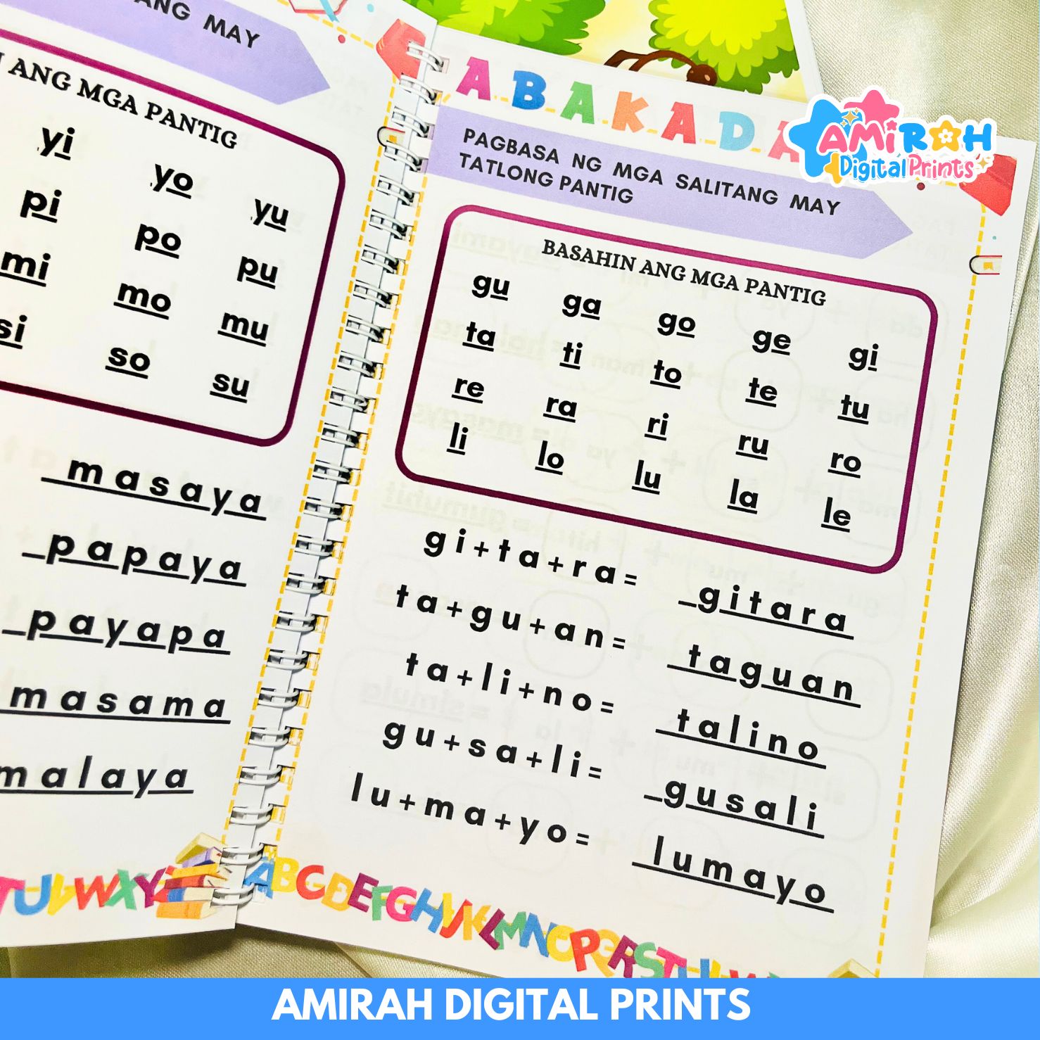 Abakada, Magbasa sa Filipino -Tagalog reading book-Patinig Katinig ...