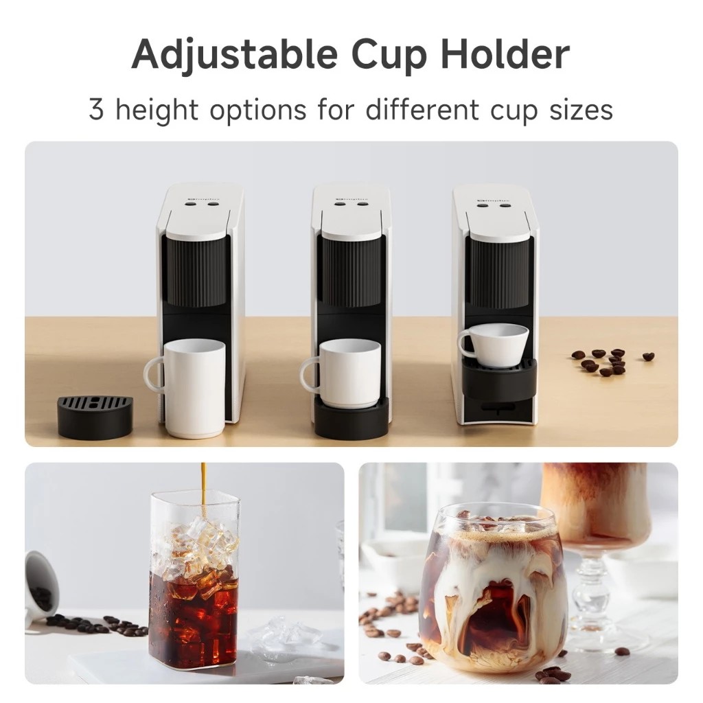 Simplus Coffee Maker 20Bar Nespresso Capsule Coffee Machine 2-Cup Size ...