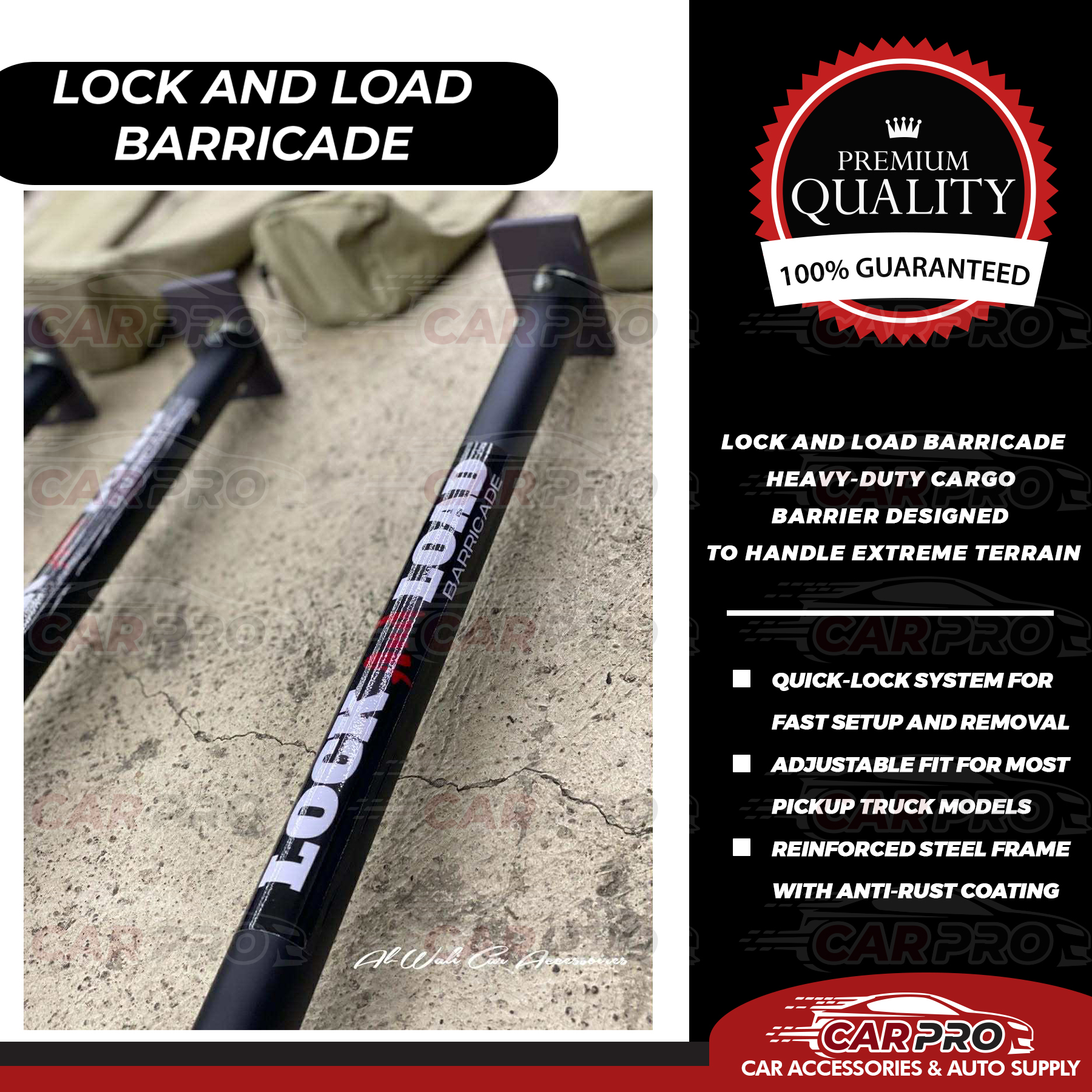 Lock and Load Barricade Cargo for pick up | Shopee Philippines
