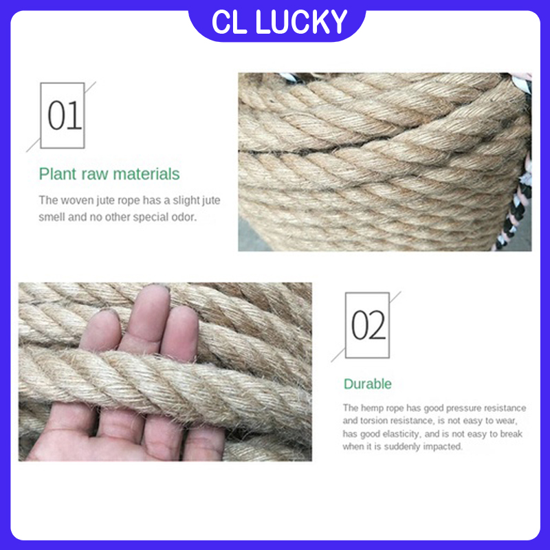 18/20/24mm Jute rope/battle rope/natural jute rope/swing rope/tug of ...