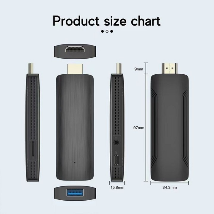 Smart Media Player 4K – Mini TV Box Android 4.4.2 Con HDMI, USB E AV, Decodifica H.265 10bit E Supporto OTA
