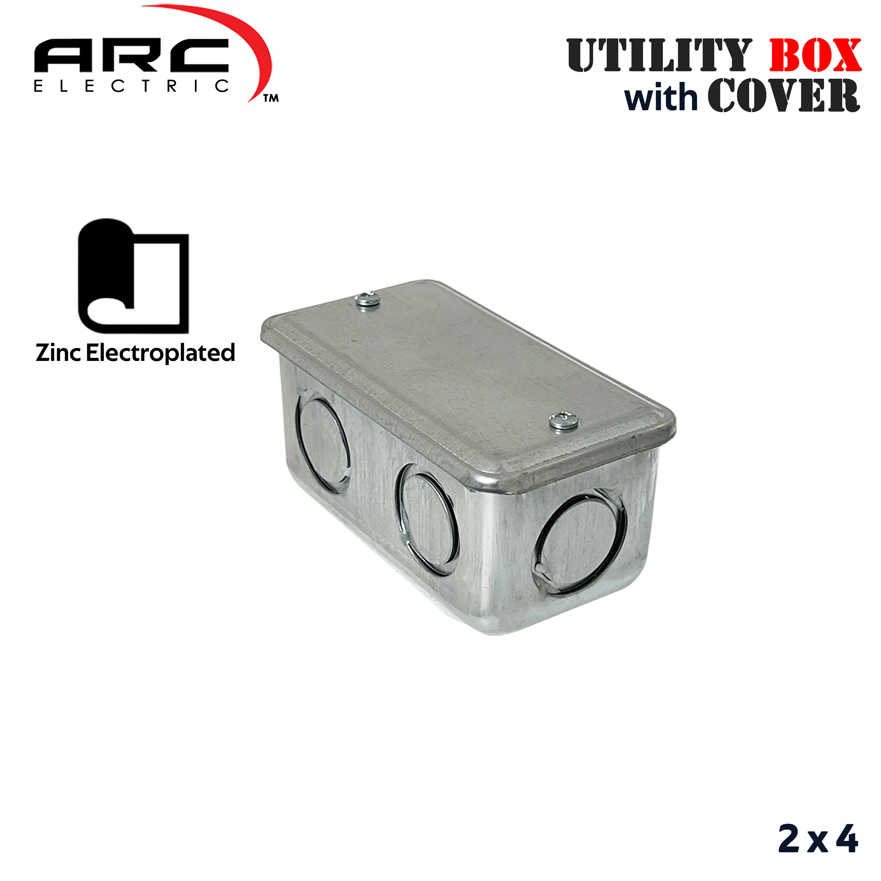 ARC UTILITY BOX Metal Deep-Type for switches/outlets 1/2