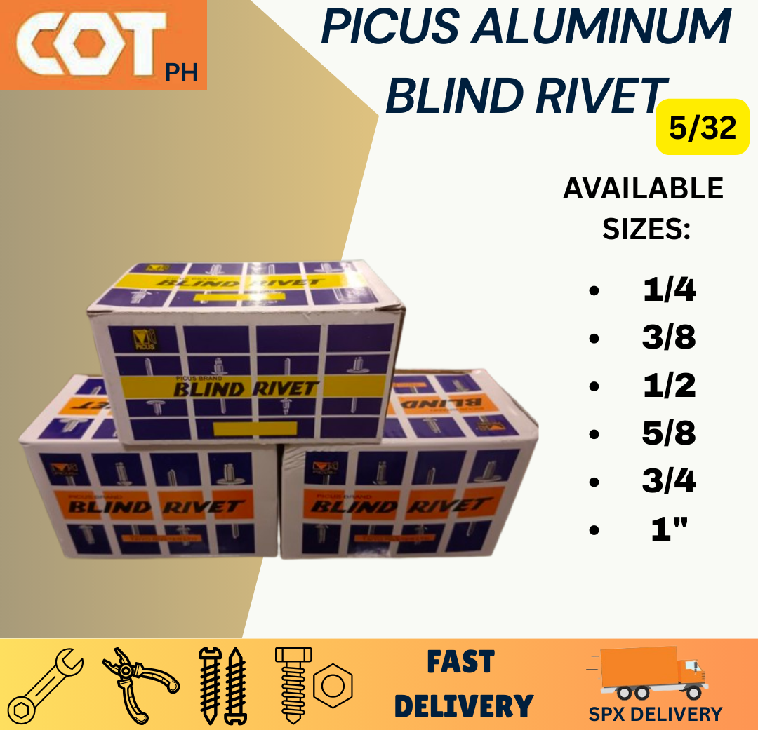 COT-Picus Aluminum Blind Rivet ~1/8 ,5/32 ,3/16 SOLD PER BOX Apprx ...
