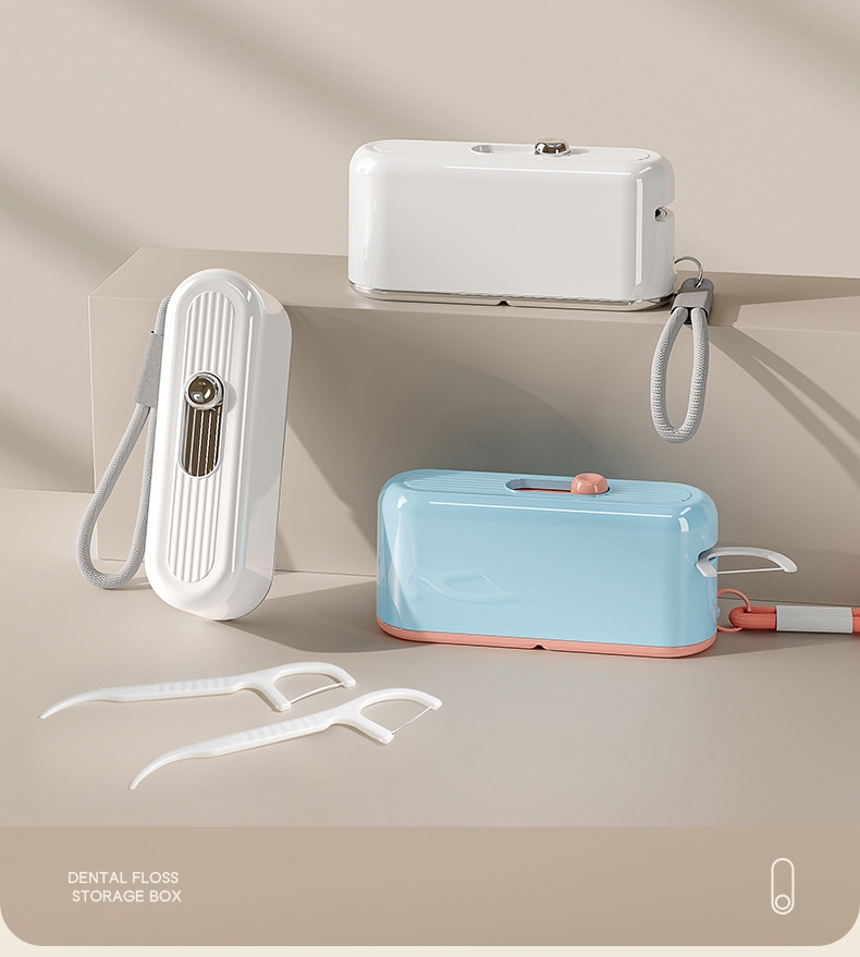 Dental Floss Box Automatically Pops Up, Portable Ultra-Fine Dental ...