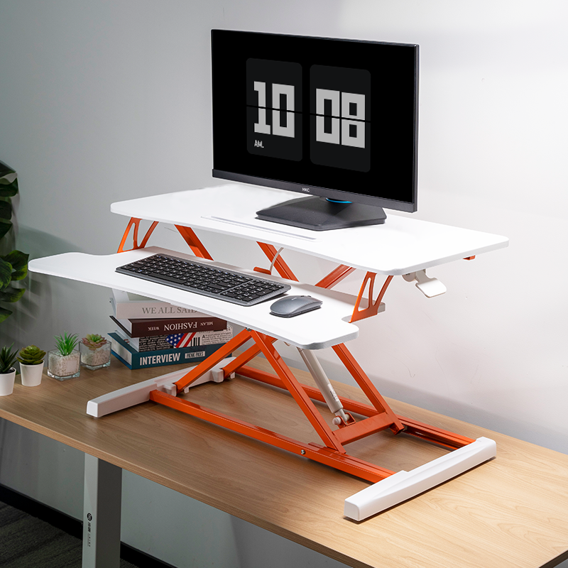 KOORUI | 32-inch Adjustable Sitting Standing Convertible Desk ...