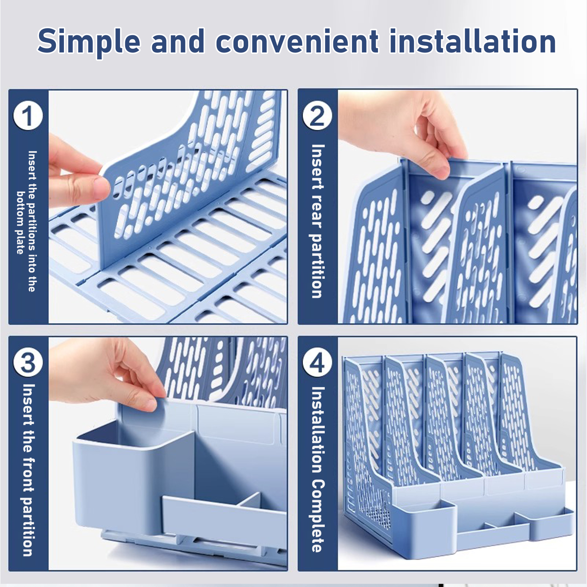 four-column file data storage rack school office supplies file box ...