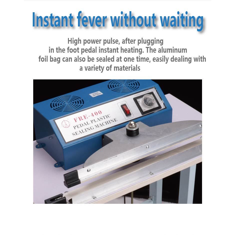 Foot Operated Sealing Machine 500℃ Fast Heat 30Bags Per Minute ...
