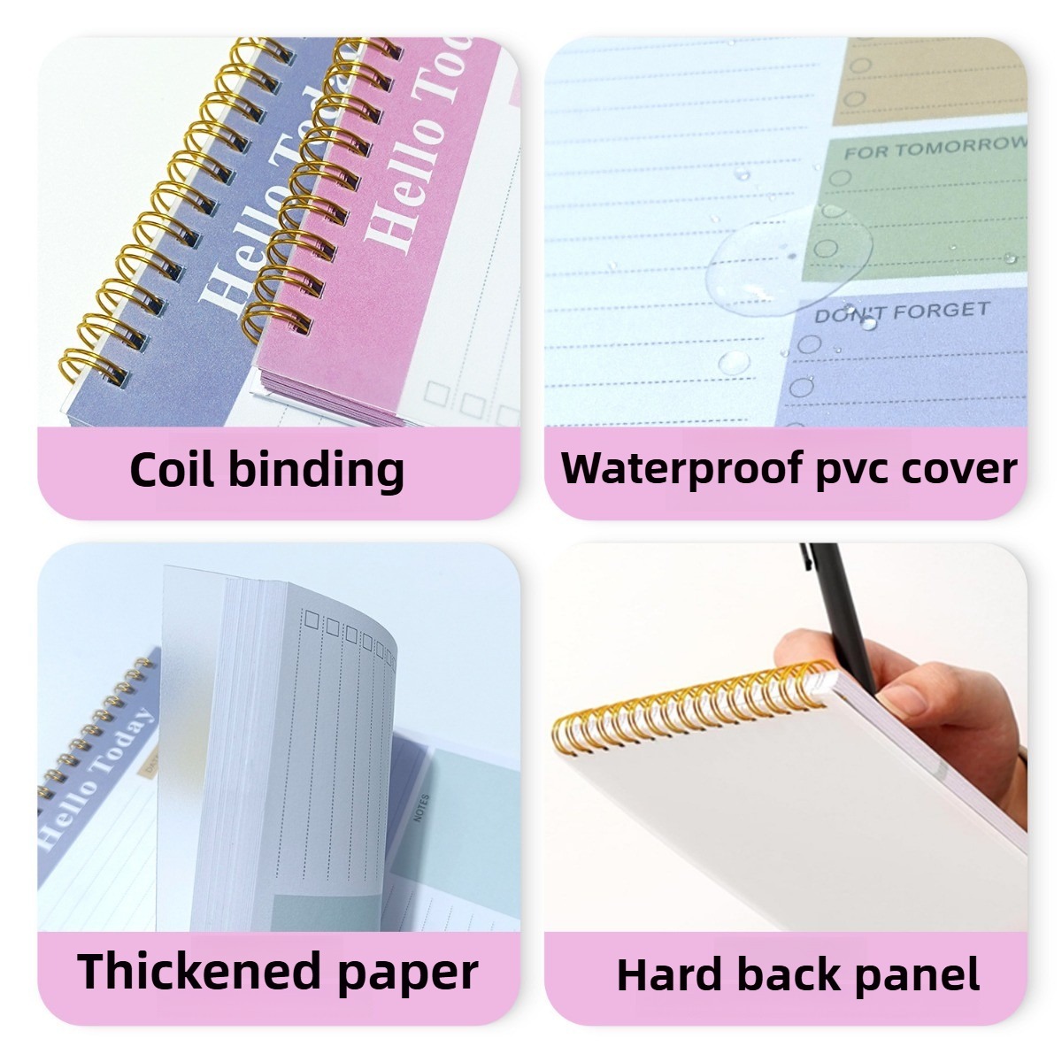 A5 Weekly Planner Notebook Flip-Up Notepad Life Record Notebook Work ...