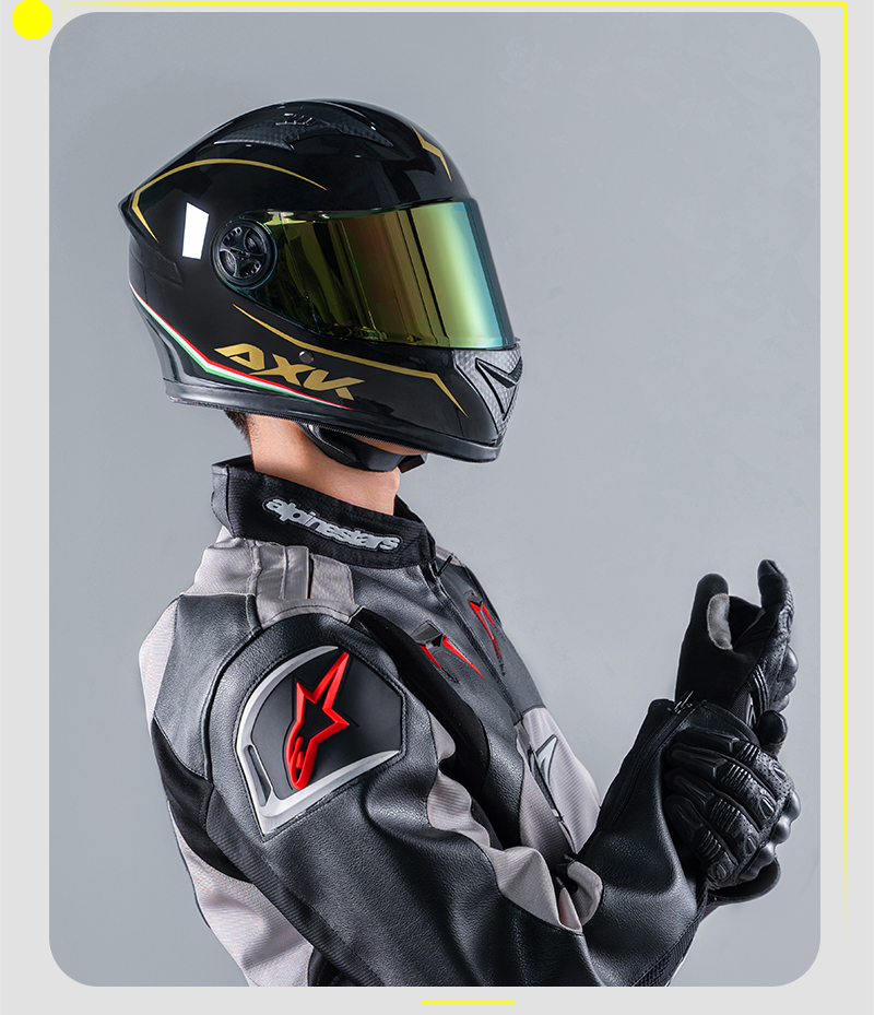 AXK Motorcycle helmet With ICC Helmet For Sale dual visor 5X HD Dual ...