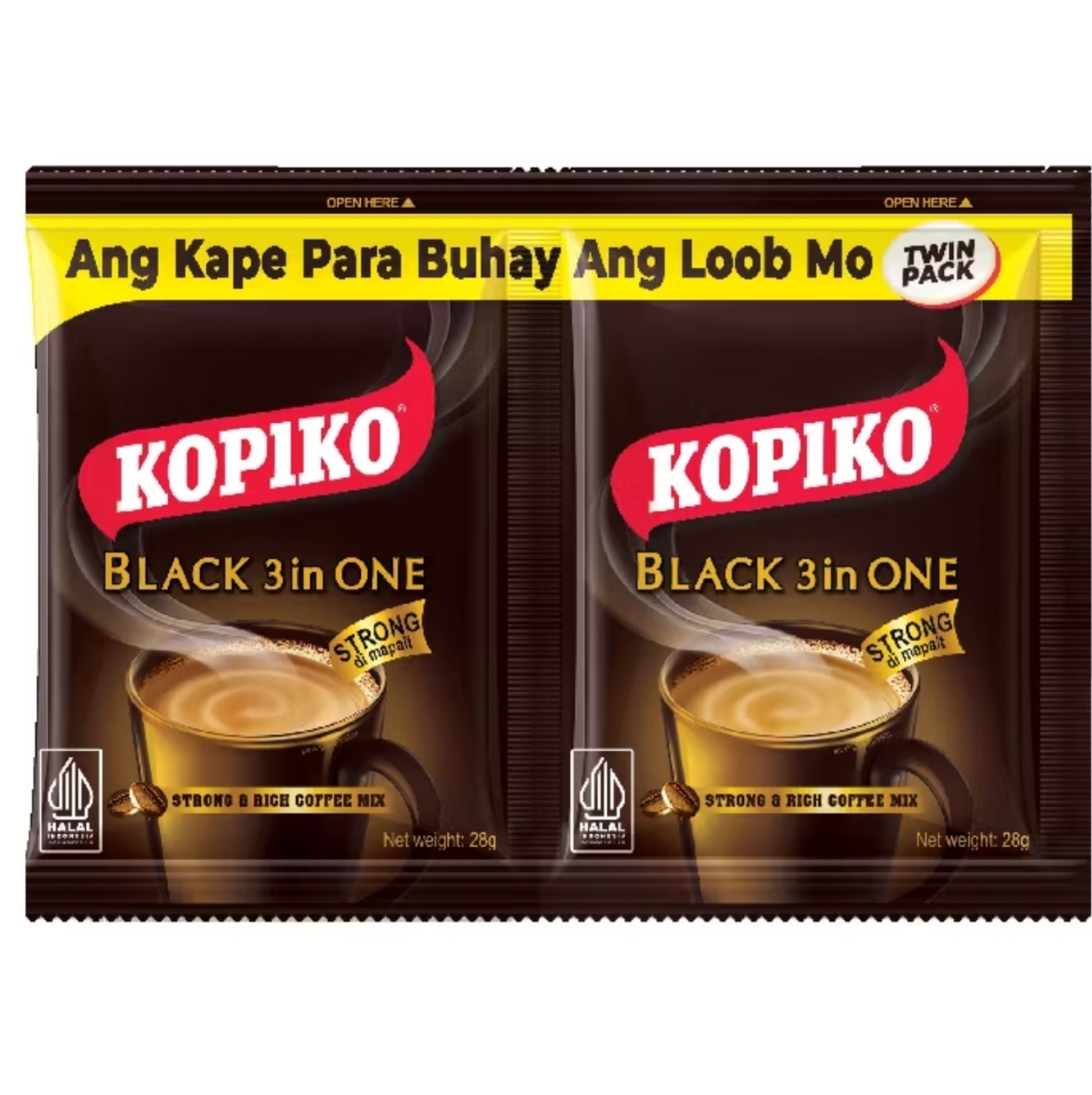 Kopiko Black Twin Pack Coffee 3in1 Astig Instant Powder 10 Sachets Twin ...