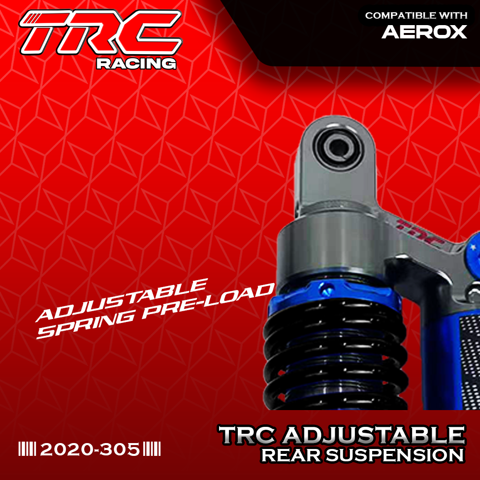 TRC Racing RACETECH-SERIES FULLY ADJUSTABLE 305MM REAR SHOCK SUSPENSION ...
