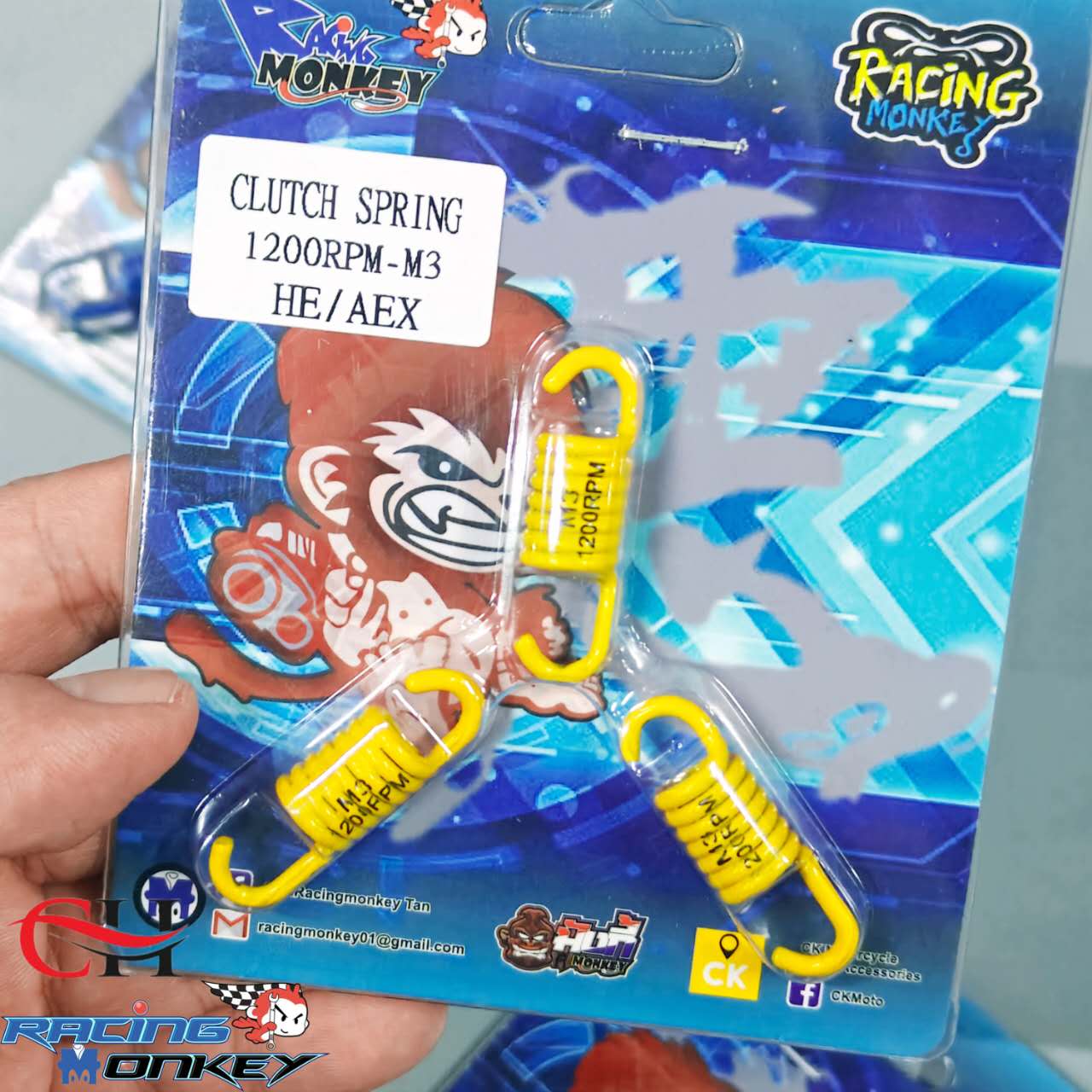 RACING MONKEY CLUTCH SPRING 1200RPM 1000RPM 1500RPM NMAX AEROX M3 CLICK ...