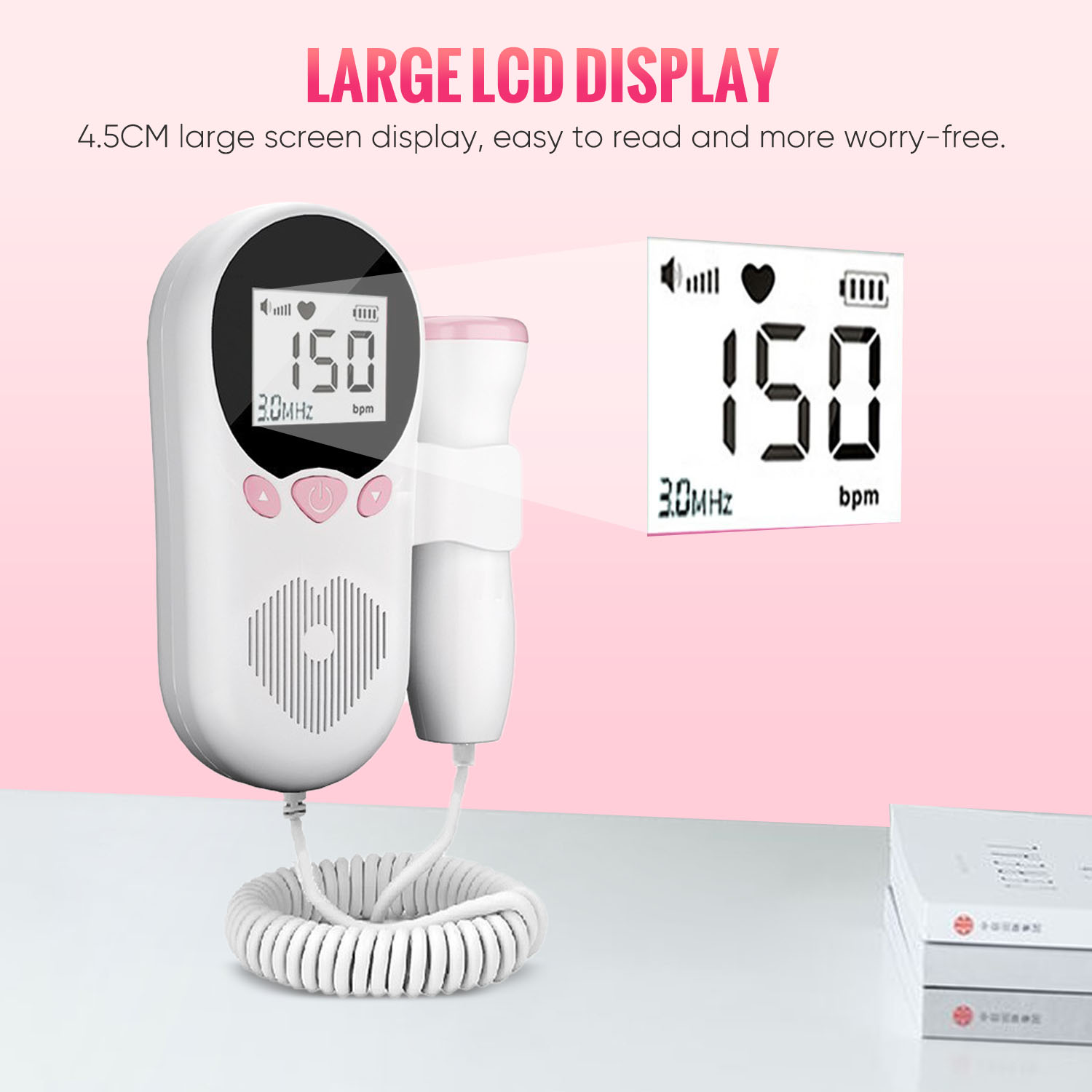 Fetal Doppler original Baby Heart Monitor Device Pregnant Women Home ...