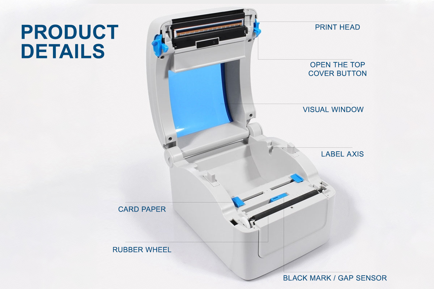 GP1324D Thermal Waybill Printer A6 GPRINTER Label Printer Waybill ...