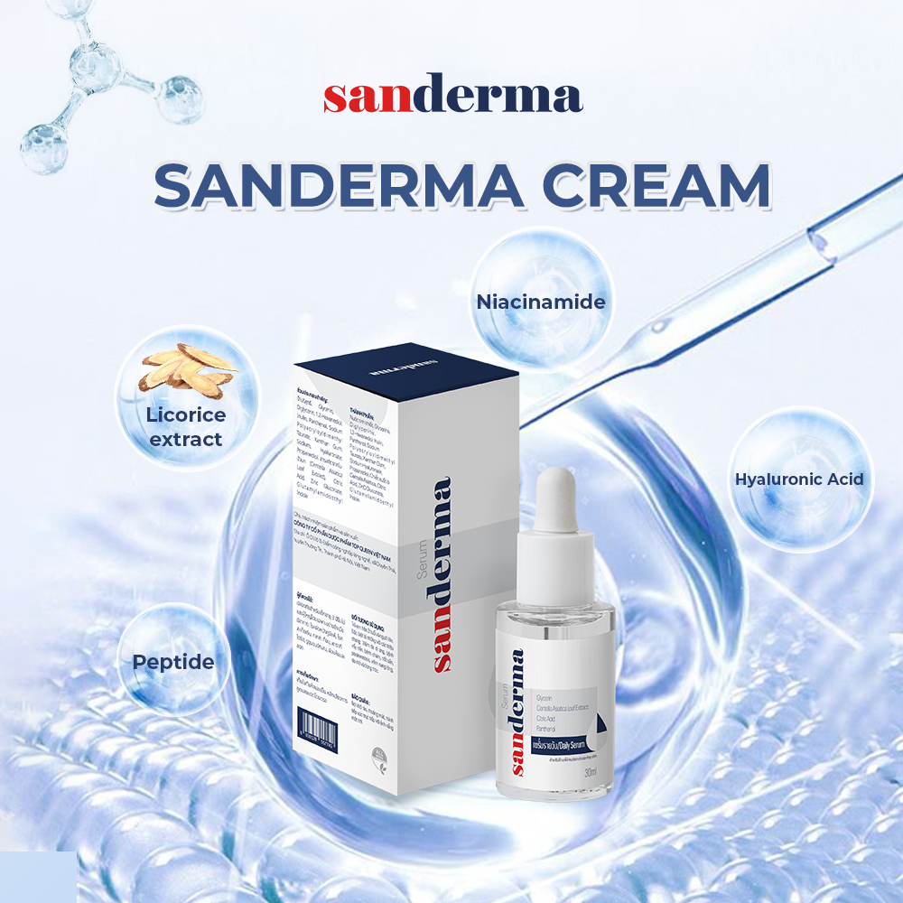 [BUY 3 GET 1 FREE] Sanderma Full Sensitive Skin Combo – Serum + Cream ...
