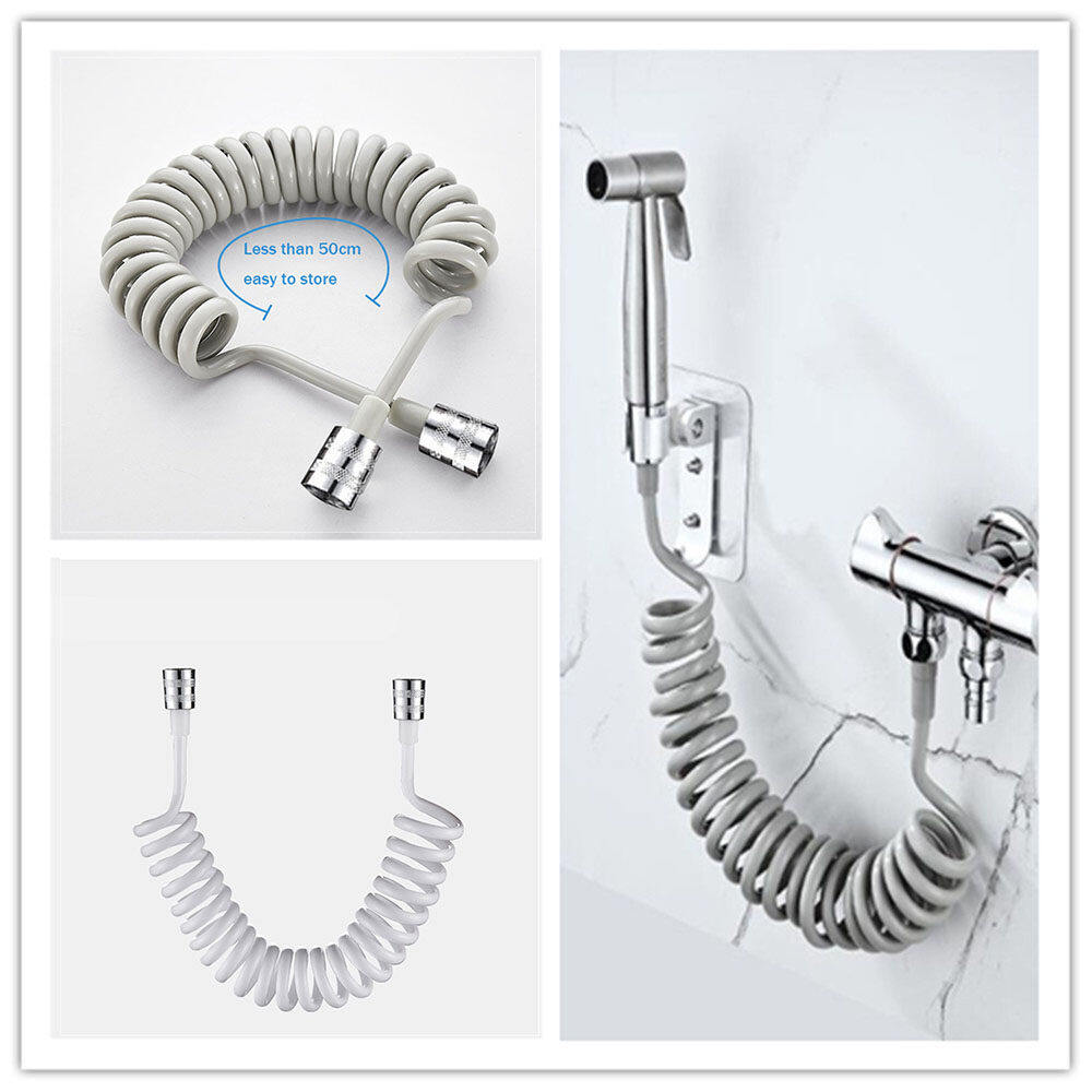 Flexible Stainless Steel Shower Hose – Retractable Bidet & Sprayer Hose ...