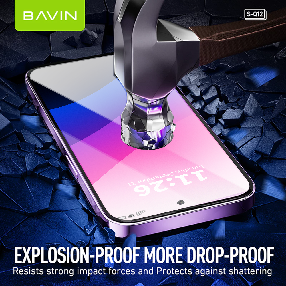 BAVIN Q11 One Click Screen Protector Privacy Tempered Glass for iP X/XS ...