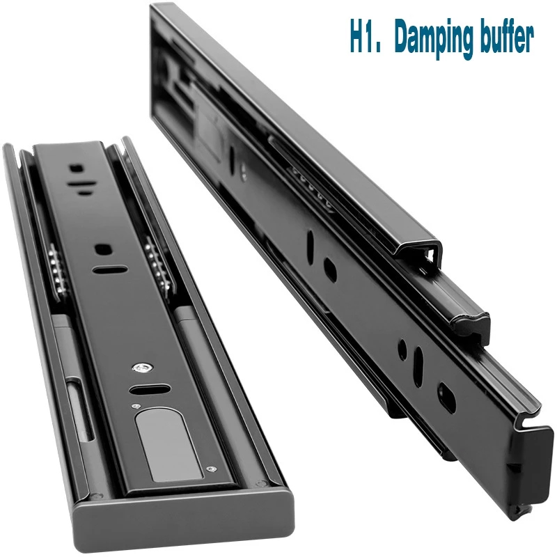 Drawer Guide Full Extension Ball Bearing Drawer Slide Heavy Duty Steel ...