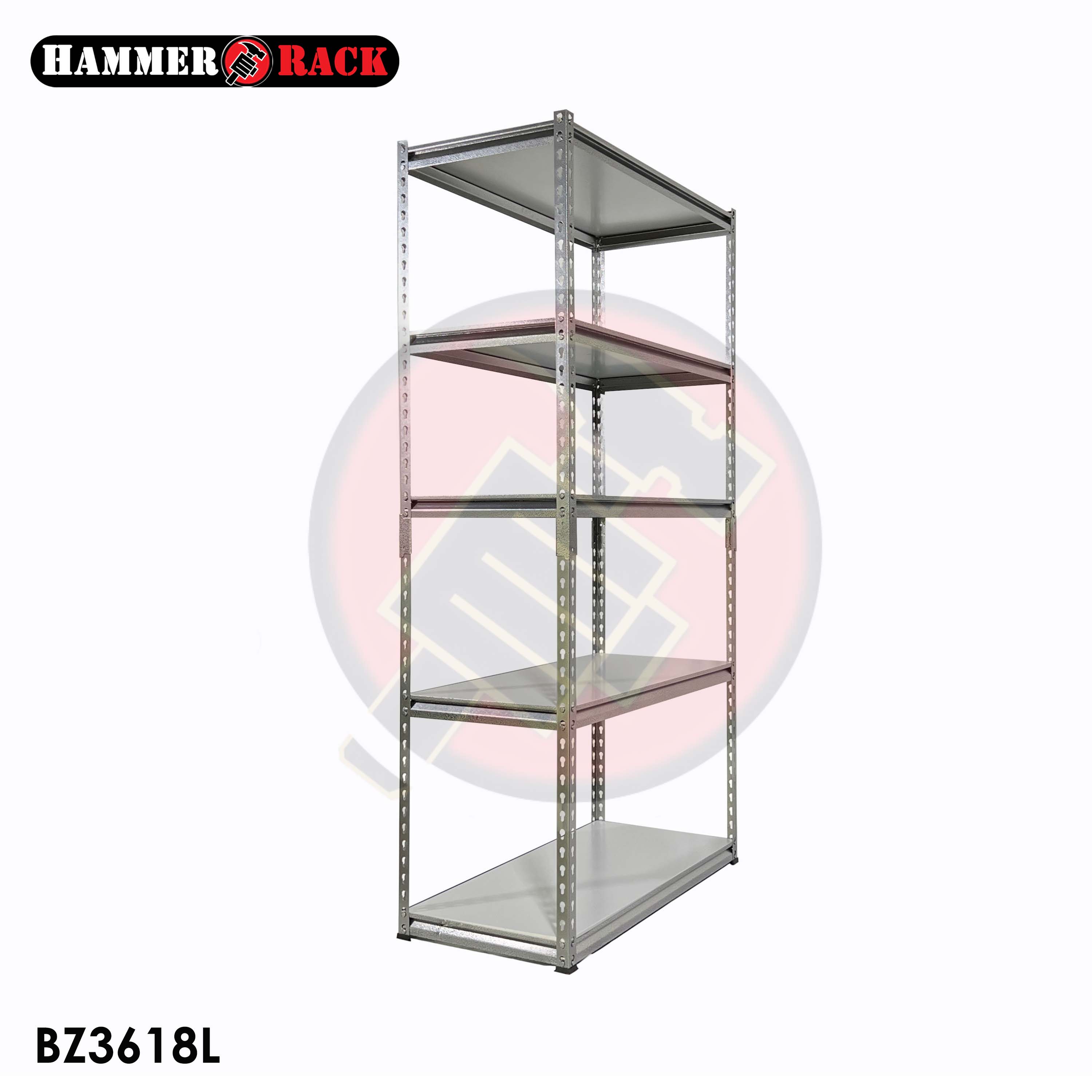 Hammer Rack Heavy Duty Boltless Steel Storage Rack and Workbench ...