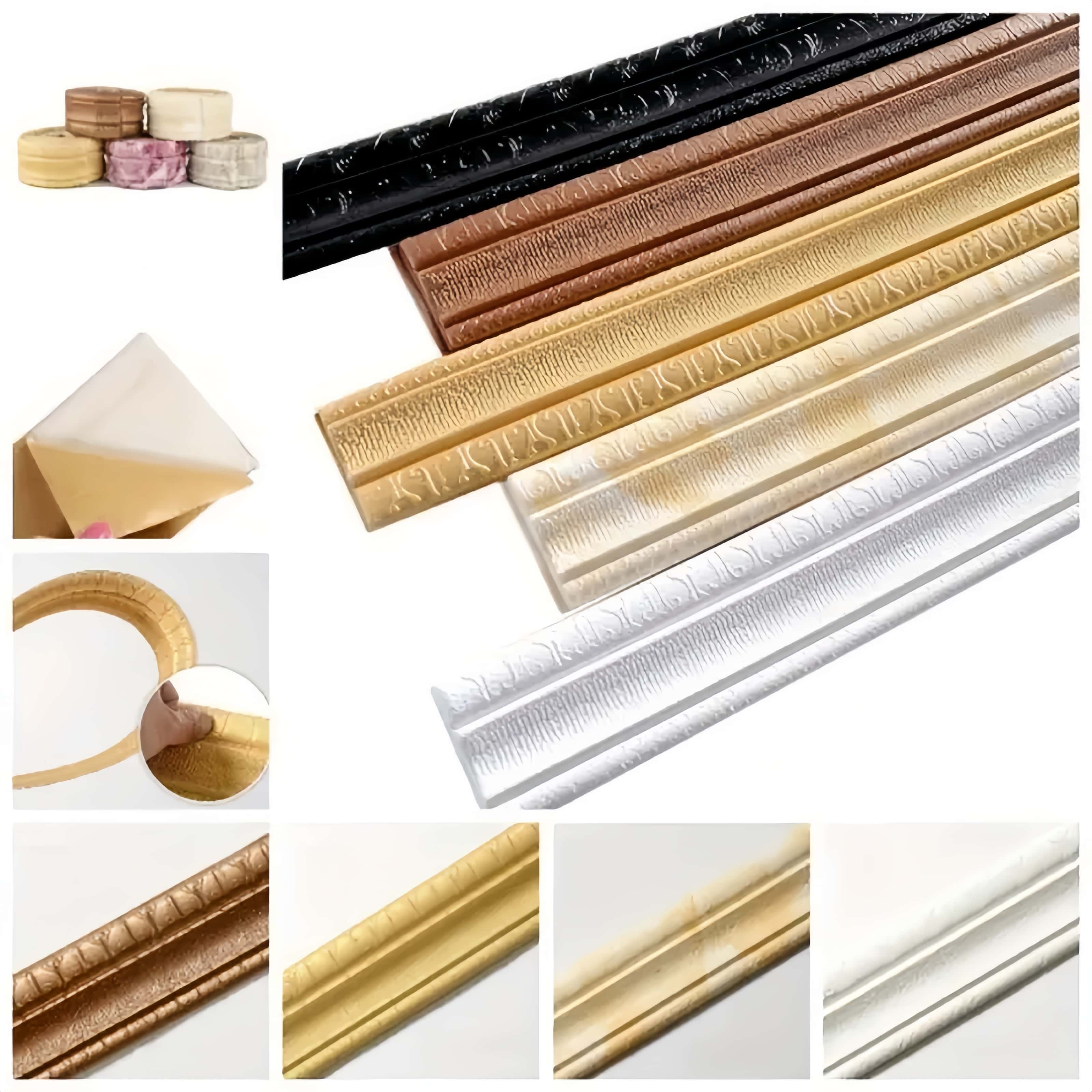 4.6 Meter Moulding Wallpaper Wall Trim Line Corner Sticker Boarder On ...
