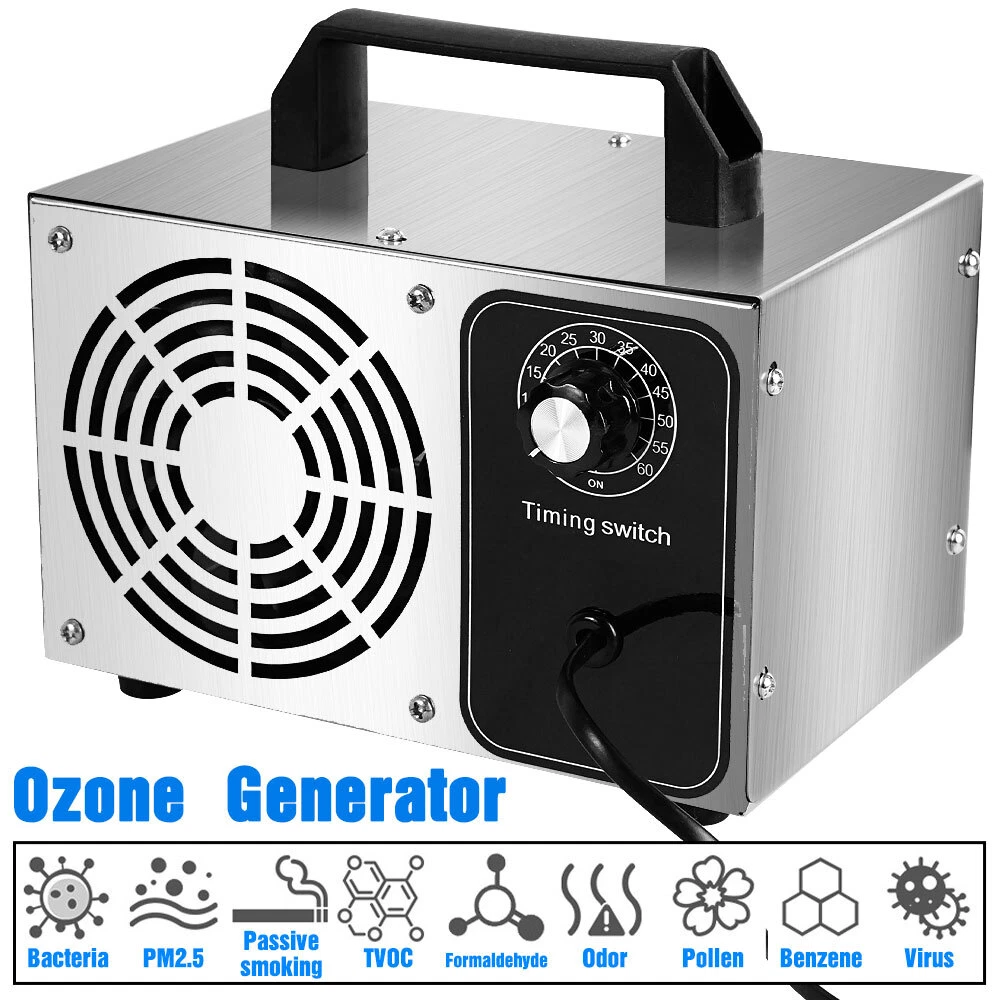 DEKES Ozone Generator with Timer,60000mg/h Portable Ozone Machine ...