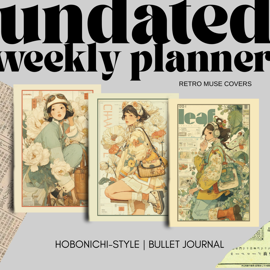 A5 Hobonichi-Inspired Undated Weekly Grid Planner | 30 Weekly + 30 Grid ...