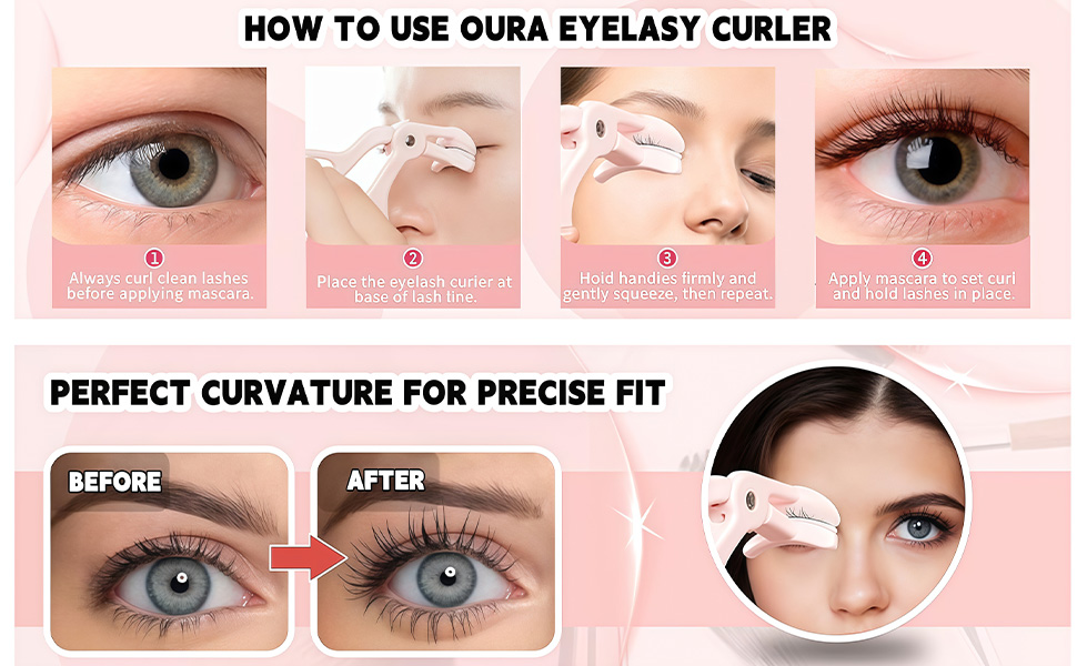 3D Eyelash Wide Angle Curler Borderless Design Fits All Eye Shape Long ...
