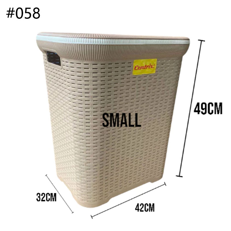 Centrix Rattan-like Laundry Basket - with 4 Wheels & Lid, Durable for ...