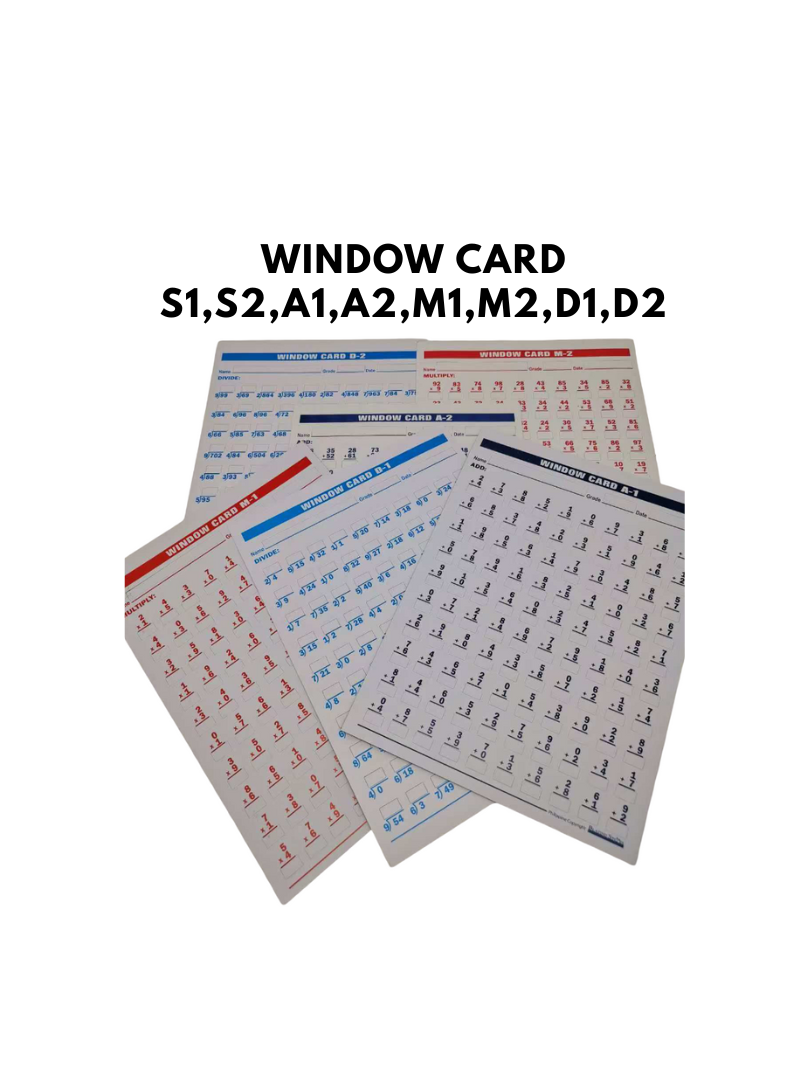 Window Card ( A1-A4 , S1-S4 , D1-D4 , M1 , M4 ) Sold by 10 Pcs | Shopee ...