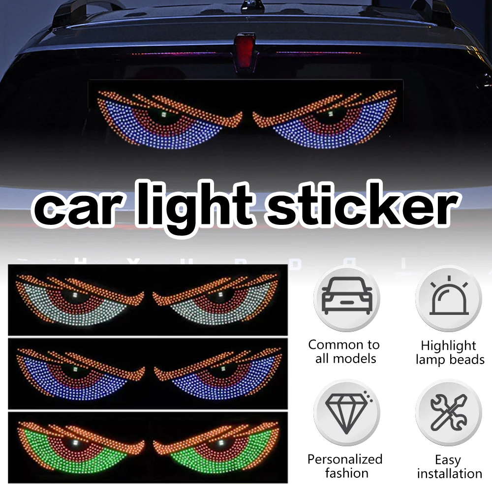 LED Screen Devil Eye Dynamic Eyes Light with USB Adapter Programmable ...
