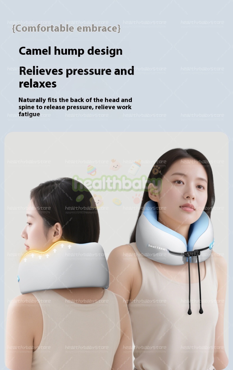 Neck Pillow Ultimate Travel Set - Portable U-Shape Memory Foam M-Shape ...