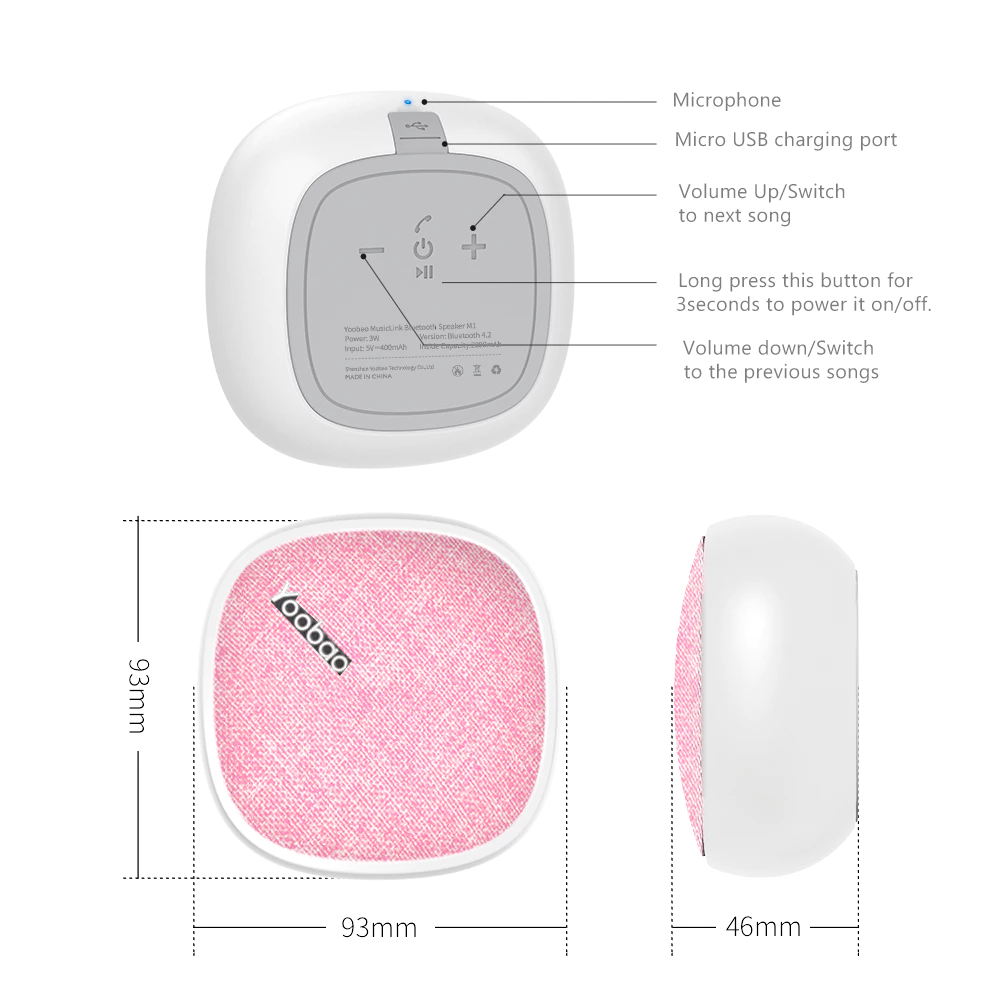 M1 Mini Bluetooth Speaker Portable Wireless Speaker | Super Bass | HD ...