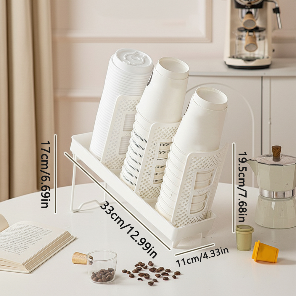 Detachable Cup Holder Rack Paper Cup Dispenser Kitchen Countertop Paper ...