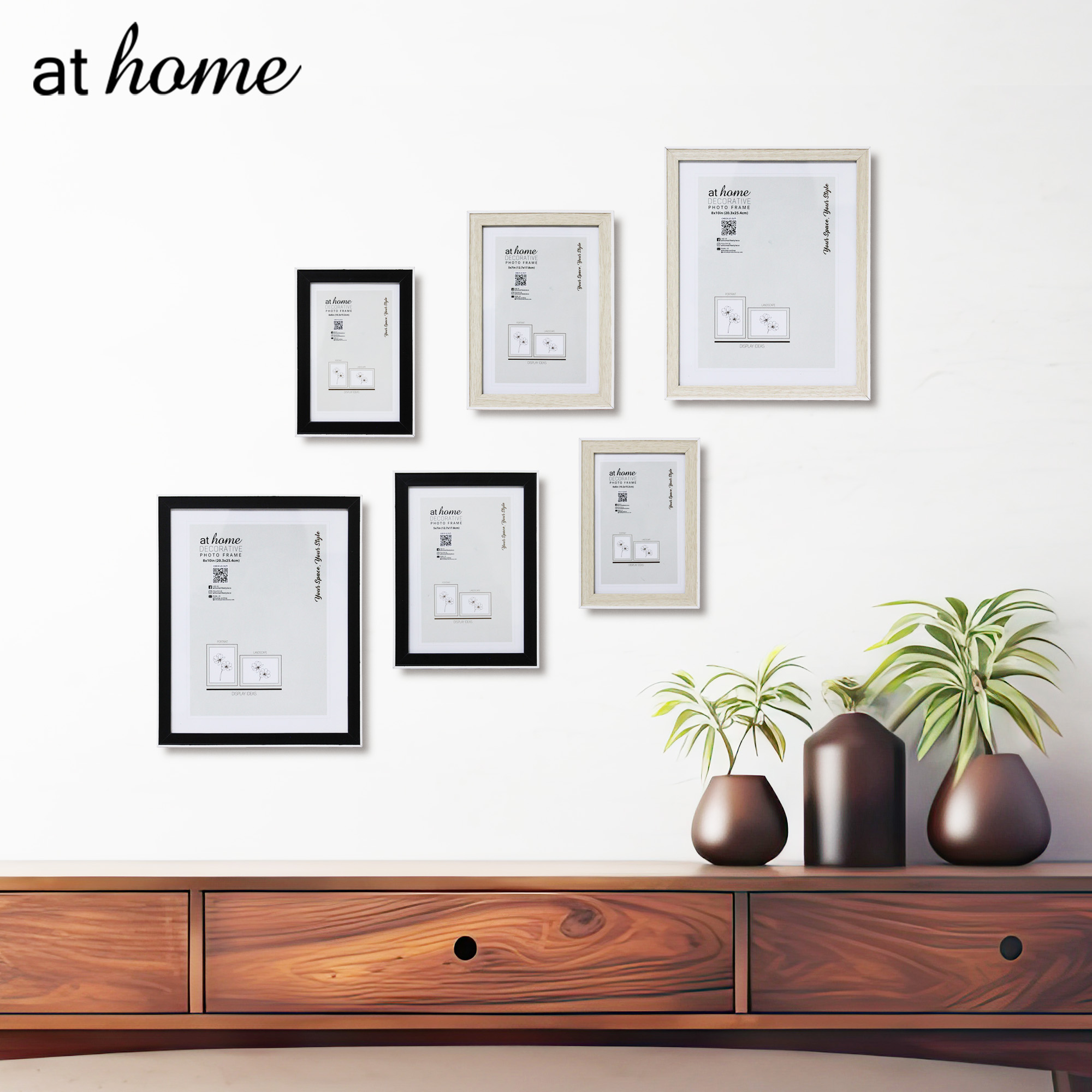 [BUY 1 GET 1] AT HOME Frames Essential Jaidyn Picture Frame Classic ...