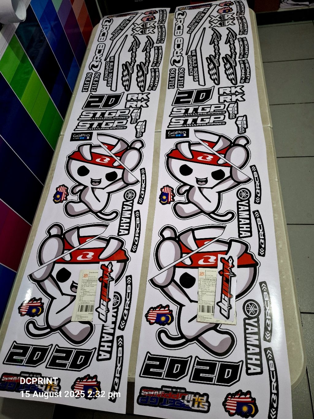 Customized Number Sniper 155 decals Streetgp Yamaha Laminated Sticker ...