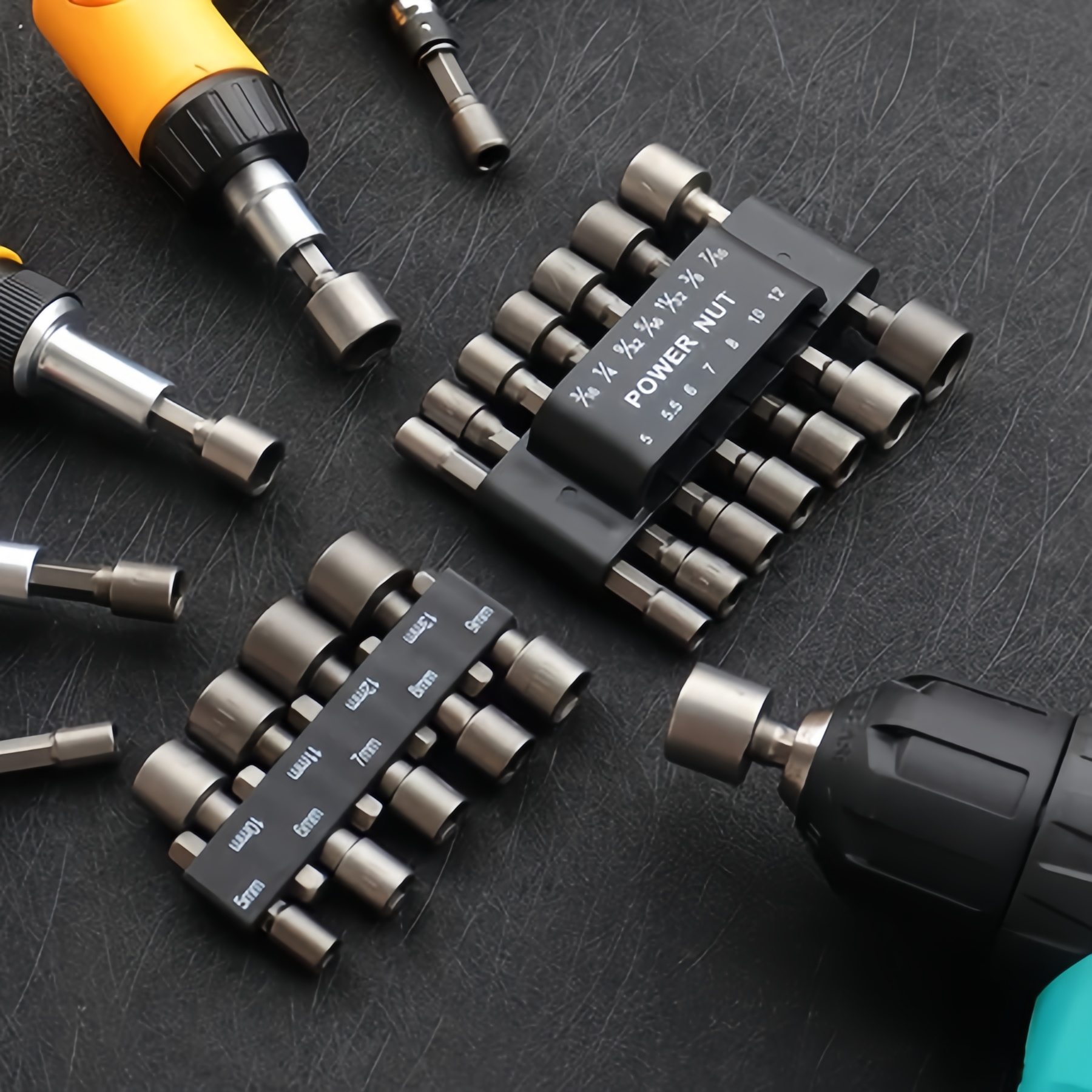 9/14pcs 5-13mm Steel Power Nut Driver Drill Bit Set Hex Shank Metric ...