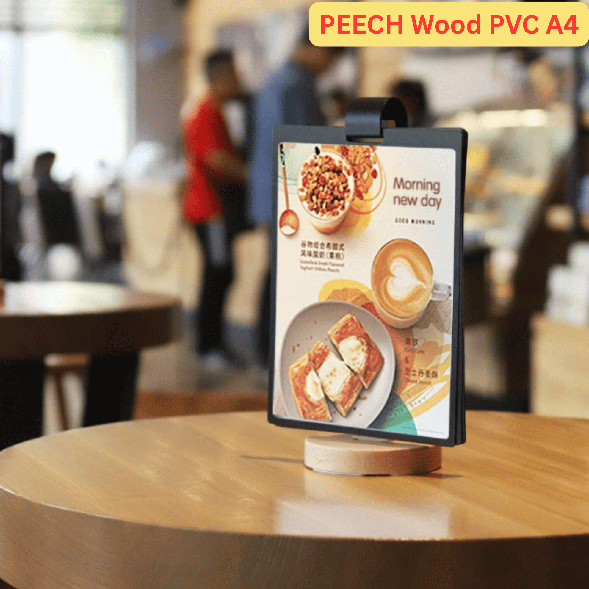 PEIYOU Acrylic loose Leave Menu Stand Ad Display Board A4 A5 A6 Kejea ...