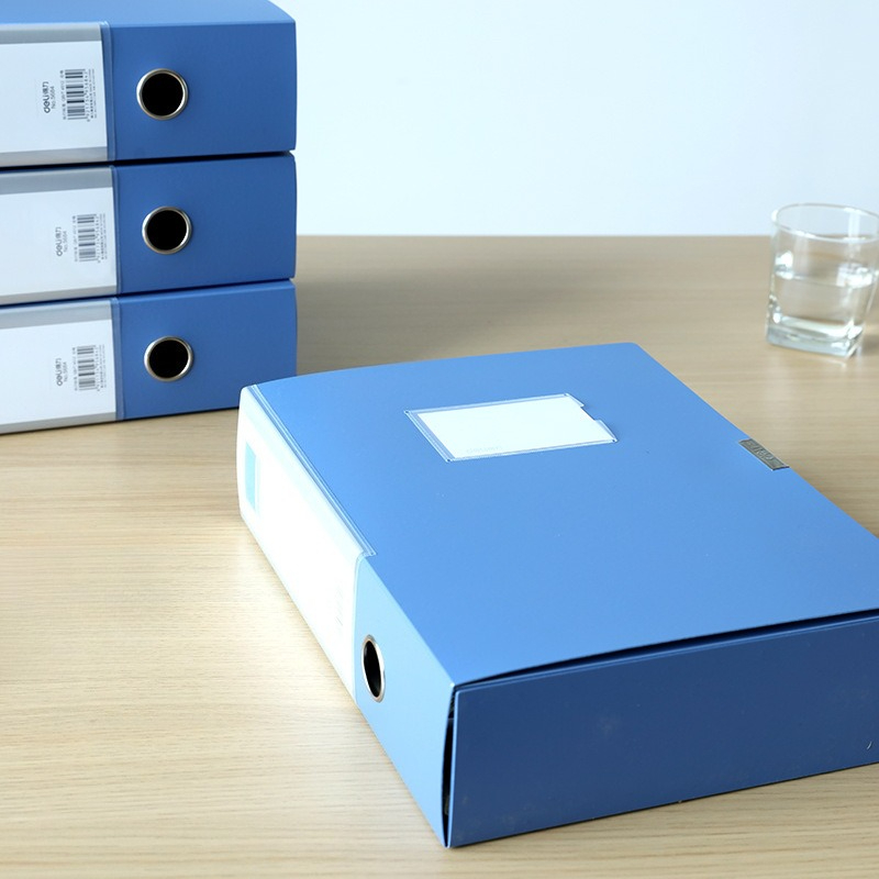 A4/Long File Box Storage Box Foldable Box Document Organizer File Case ...