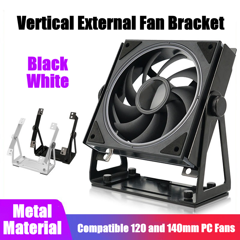 Multi-Purpose Desk Fan Stand Mount for 120 and 140mm PC Computer Fans ...