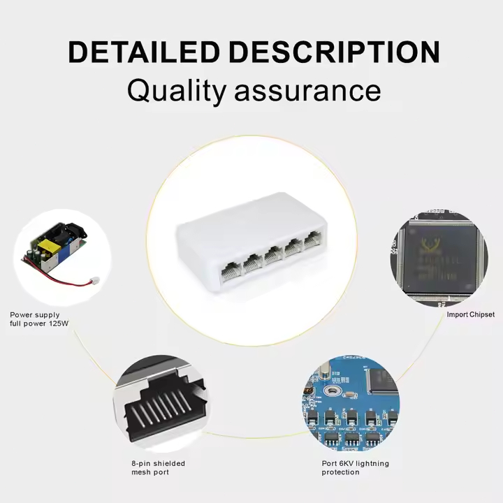 Brand New Mini Ethernet switch 5-port 8 ports Gigabit 100 /1000Mbps ...