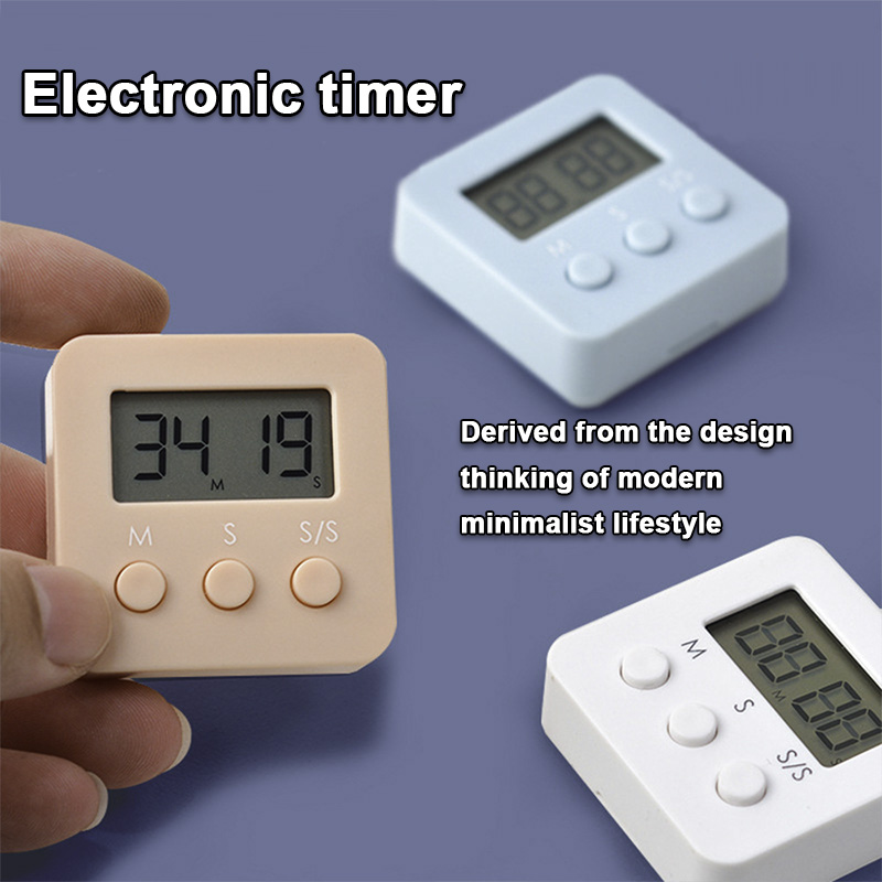 Student learning Lcd Digital timer stopwatch countdown kitchen cooking ...