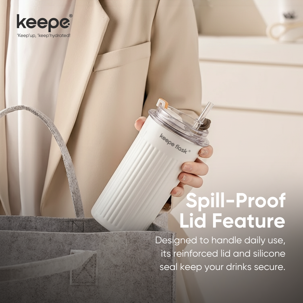 Keepe Flask Vacuum Insulated Coffee Mug Tumbler Hot And Cold 18/10 ...